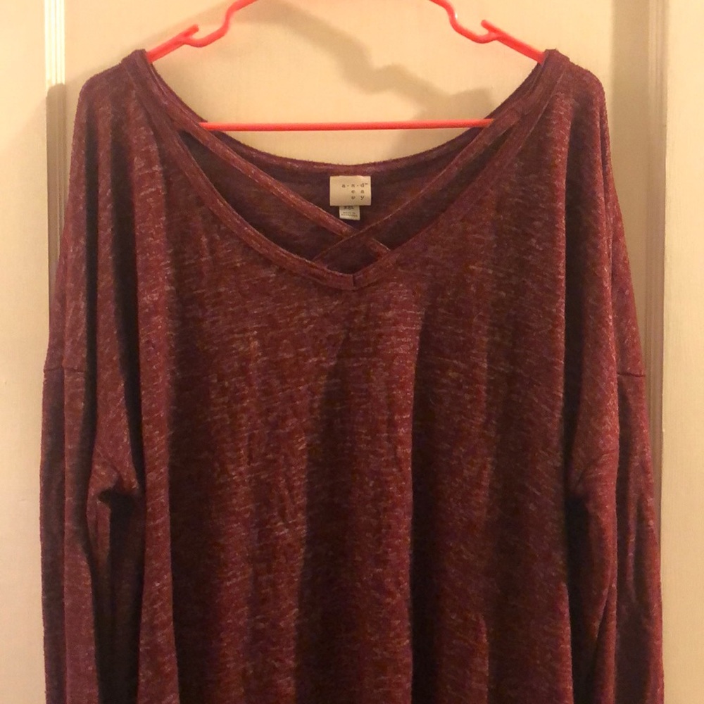 Burgundy long sleeeve